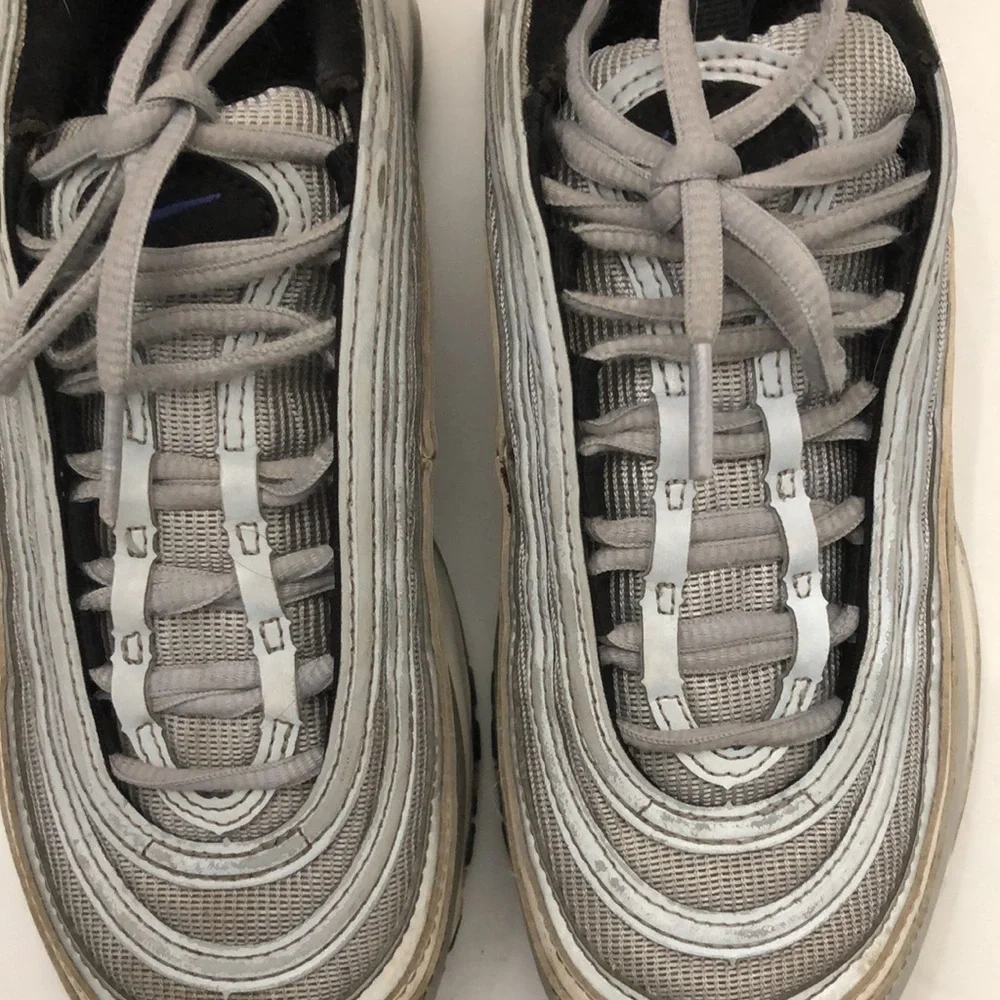 NIKE AIR MAX 97 GS SILVER BULLET PERSIAN VIOLET SNEAKERS MENS-BOYS SIZE 5.5Y